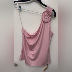NWT Reformation Camellia One Shoulder Knit Top | Asymmetrical Top